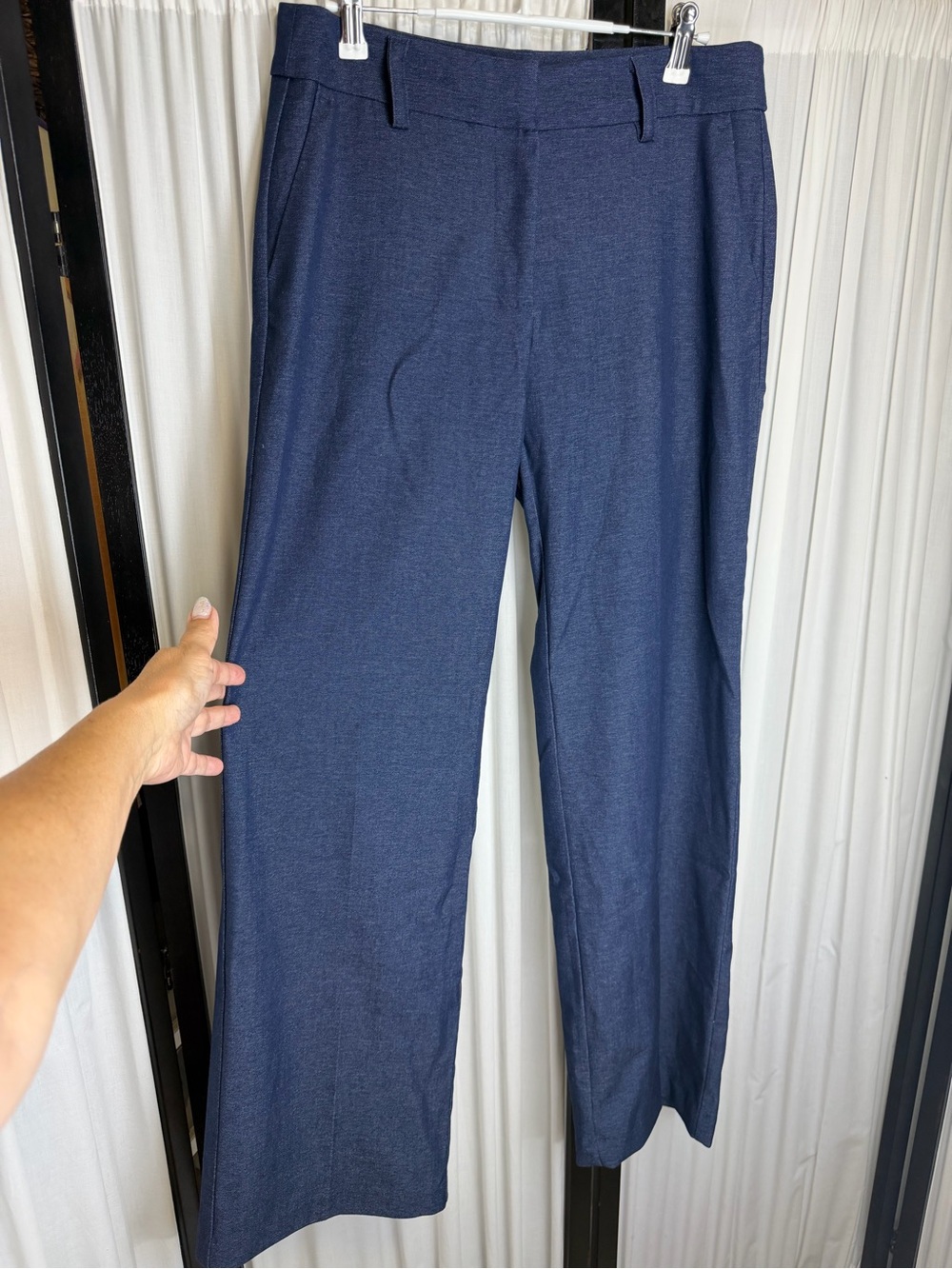 Nicole Miller women’s Navy Dress Pants - Low Rise Straight Leg